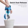 imageEureka Bagless Canister Vacuum with Washable HEPA Filter 16KPA Suction for CarpetsHard Floors Compact Design with 3 Cleaning Tools 2Motor Household Vacuum Lightweight and Easy ManeuverableBlue