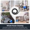 imageEureka Canister Vacuum Cleaner Lightweight Vacuum Cleaner for Carpets and Hard Floors NEN170 Pet Friendly vaccum Cleaner with with HEPA Filter and 4 dust Bags Silver with GreenBlue