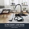imageEureka Canister Vacuum Cleaner Lightweight Vacuum Cleaner for Carpets and Hard Floors NEN170 Pet Friendly vaccum Cleaner with with HEPA Filter and 4 dust Bags Silver with GreenSilver With Green