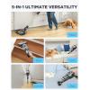 imageEureka Cordless Vacuum Cleaner Stick Vacuum for Home Pet Hair Carpet Hardfloor Powerful Suction Dual LED Headlights 180 Flexible Brush Head 60 Mins Runtime Black