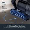 imageEureka Cordless Vacuum Cleaner Vacuum Cleaner for Home Rechargeable Lightweight Stick Vacuum for Hardwood and Pet Hair Blue wClean Station NEC490BLBlue
