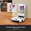 imageEureka E20 Plus Robot Vacuum with Bagless Self Emptying Station Robotic Vacuum and Mop Combo 45Day Capacity Upgraded 8000Pa Suction and Anti HairTangling Brush LiDAR Navigation App ControlWhite