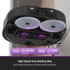 imageEureka J15 Ultra Self Emptying Robot Vacuum 19000 Pa Suction FlexArm Mop Design 167Hot Water Mop Washing ampamp 131F Hot Air Drying AI Obstacle Avoidance Black