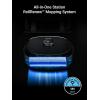imageEureka J20 Robot Vacuum Self Emptying 8000Pa Suction Auto Mop Washing ampamp Hot Air Drying3D Obstacle Avoidance Cycling BeltMop DesignJet Black