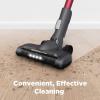 imageEureka Lightweight Cordless Stick Vacuum Cleaner Convenient for Hard Floors Rechargeable Handheld Vacuum Cleaner Portable with Powerful Motor Efficient Suction NEC101 Rose RedRedBlack