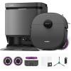 imageEureka J20 Robot Vacuum Self Emptying 8000Pa Suction Auto Mop Washing ampamp Hot Air Drying3D Obstacle Avoidance Cycling BeltMop DesignBlack