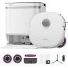 imageEureka J20 Robot Vacuum Self Emptying 8000Pa Suction Auto Mop Washing ampamp Hot Air Drying3D Obstacle Avoidance Cycling BeltMop DesignWhite