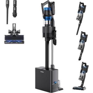 imageEureka Cordless Vacuum Cleaner Vacuum Cleaner for Home Rechargeable Lightweight Stick Vacuum for Hardwood and Pet Hair Blue wClean Station NEC490BLBlue WClean Station