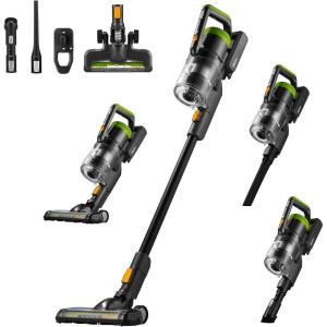 imageEureka Cordless Vacuum Cleaner Vacuum Cleaner for Home Rechargeable Lightweight Stick Vacuum for Hardwood and Pet Hair Blue wClean Station NEC490BLGreen