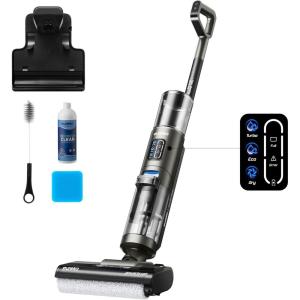 imageEureka Cordless Wet Dry Vacuum Cleaner Self Cleaning Vacuum and Mop Combo Good for Hard Floors Pet Hair Sticky Messes RapidWash NEW430BL BlueBlue