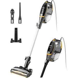 imageEureka Flash Lightweight Stick Vacuum Cleaner 15KPa Powerful Suction 2 in 1 Corded Handheld Vac for Hard Floor and Carpet Black