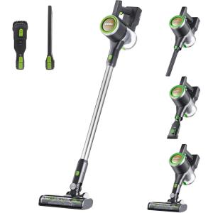 imageEureka Lightweight Cordless Stick Vacuum Cleaner Convenient for Hard Floors Rechargeable Handheld Vacuum Cleaner Portable with Powerful Motor Efficient Suction NEC101 Rose RedMoss Green