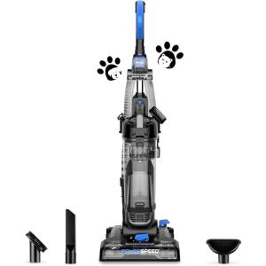 imageEureka Lightweight Powerful Upright Vacuum Cleaner for Carpet and Hard Floor PowerSpeed New ModelBlueblackNew ModelPowerSpeed NEU181A with Pet Tool