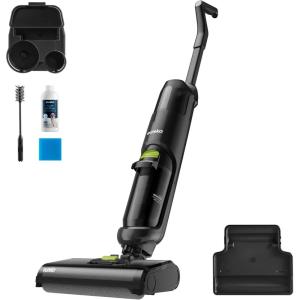 imageEureka Wet Dry Vacuum Cleaner Cordless Mop Vacuum Cleaner with SelfCleaning System Lightweight Hardwood Floors Vacuum for Pets and Sticky Messes Black NEW400Black