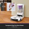 imageEureka E20 Plus Robot Vacuum and Mop Combo Robot Vacuum Cleaner with Bagless Self Emptying Station 45Day Capacity 8000Pa Suction and Anti HairTangling Brush App Control LiDAR NavigationWhite