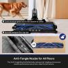 imageEureka Cordless Stick Vacuum Cleaner 350W Suction 60Min Runtime AntiTangle Brushroll Intelligent Sensing Technology Rechargeable Ideal for Pet Hair HardFloors ampamp Carpets ReactiSense 451