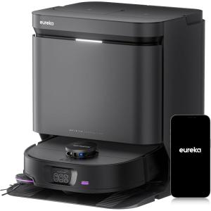 image:imageEureka SelfEmptying Robot Vacuum Combo Allinone 22000 Pa Suction 176 Hot Water Wash 131F Hot Air Dry SelfCleaning Base Tray